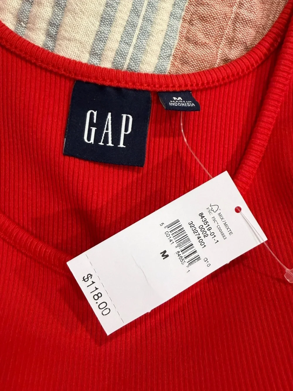 GAP Red Scoop Neck Sleeveless Maxi Dress - Picture 3 of 8